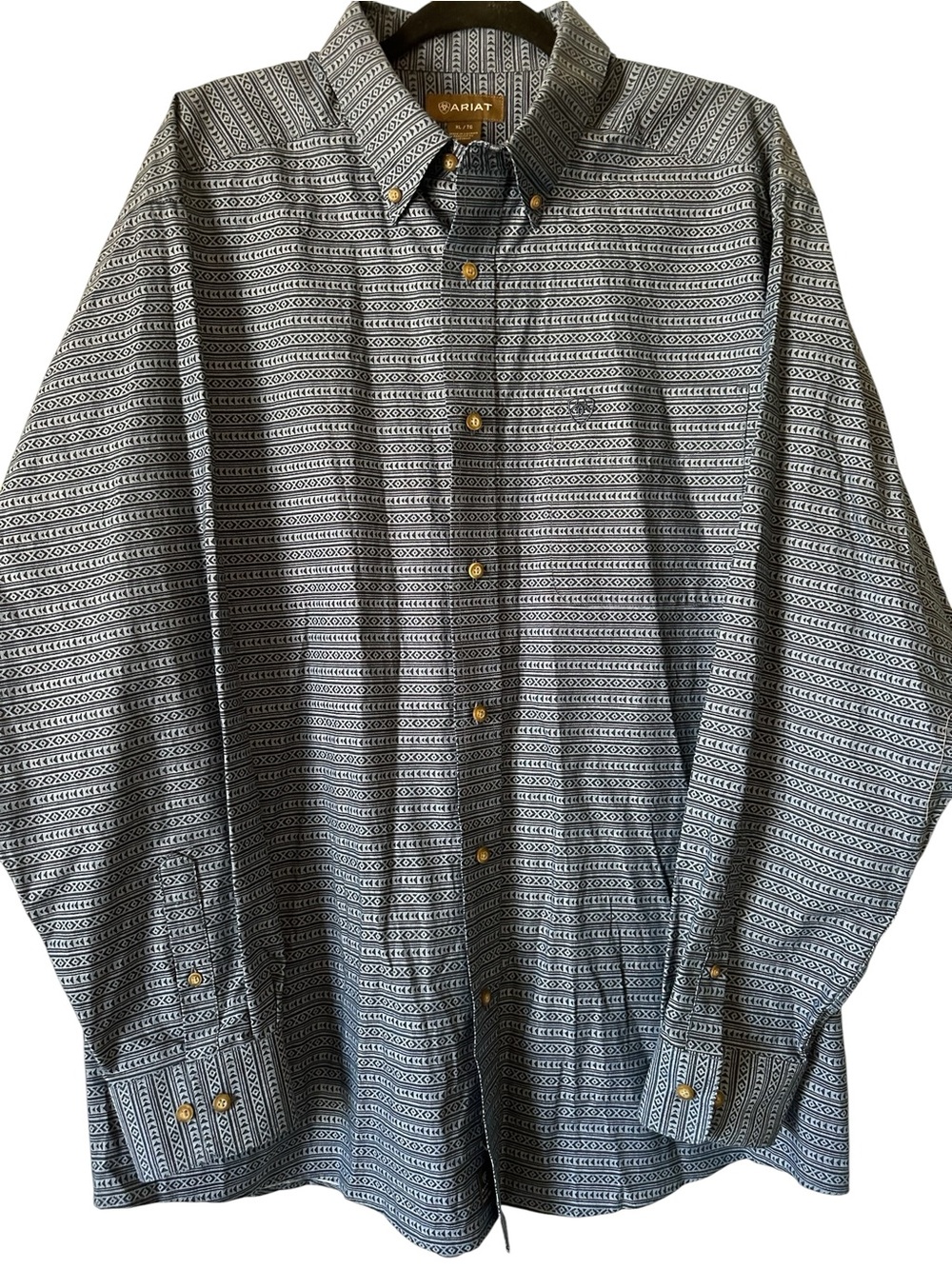 Ariat Men's Classic Fit Long-sleeve Geometric Western Fit XL